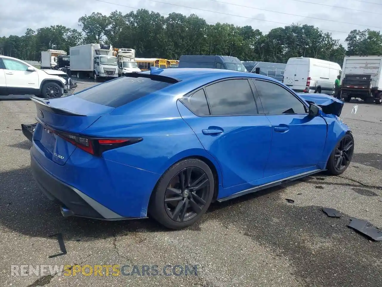 3 Photograph of a damaged car JTHAA1D29M5111267 LEXUS IS 2021
