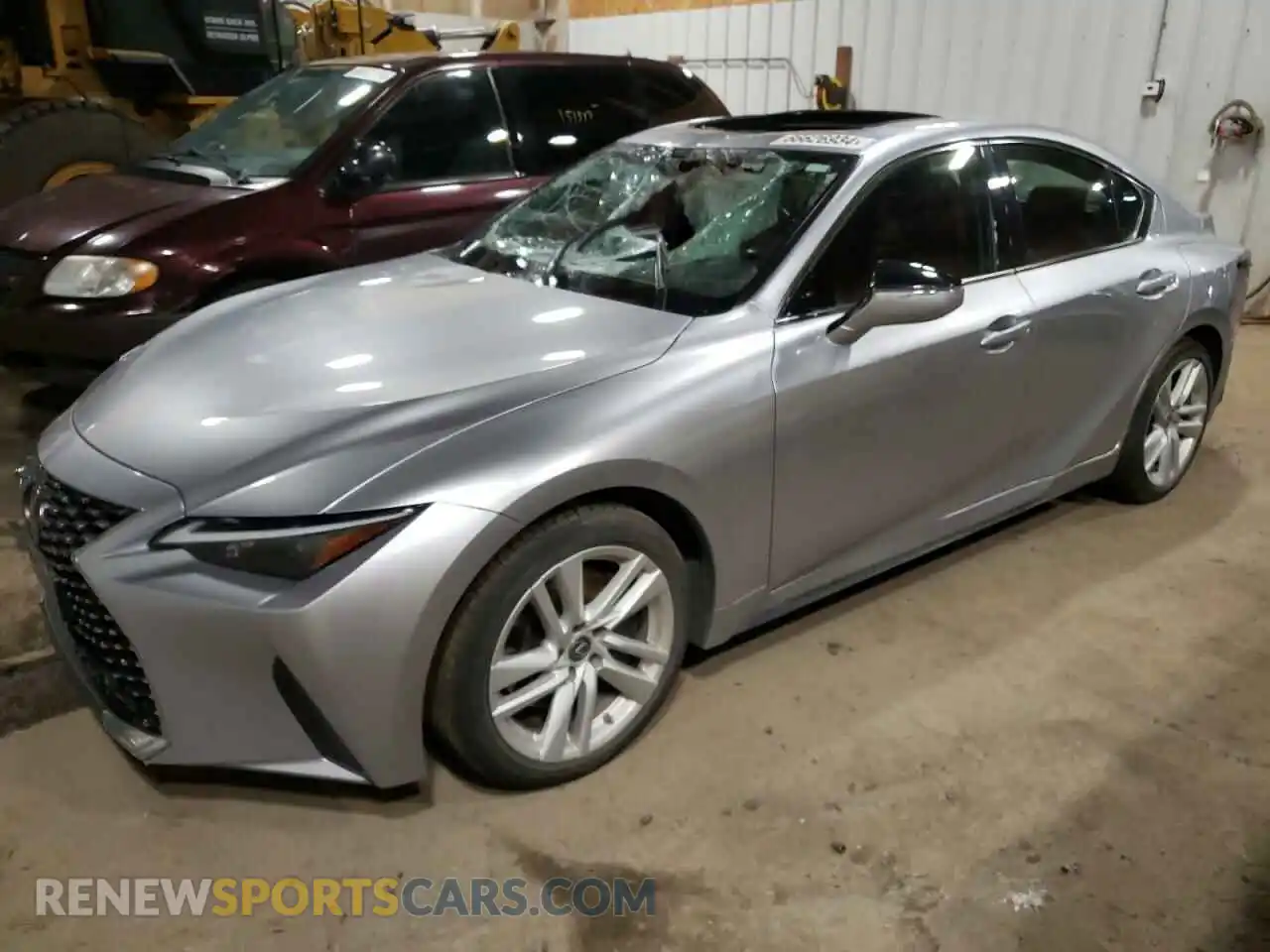 1 Photograph of a damaged car JTHC81F20M5047475 LEXUS IS 2021