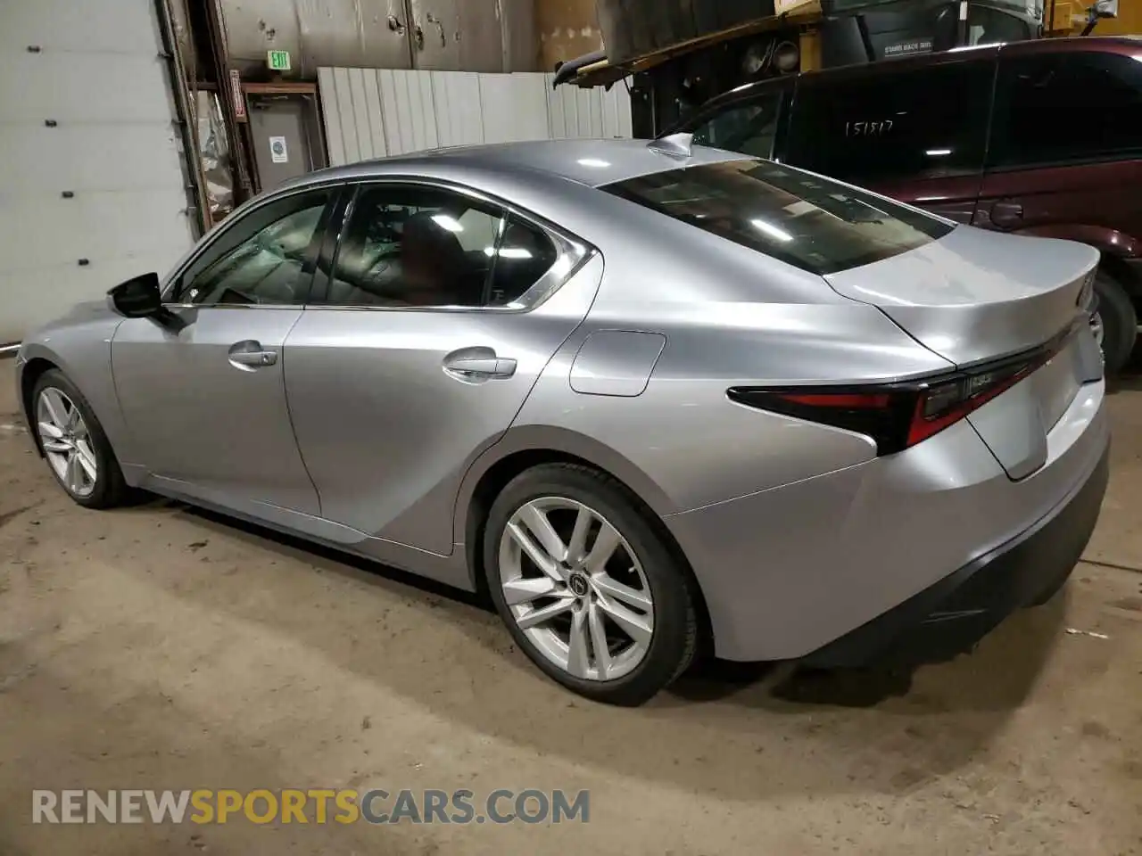 2 Photograph of a damaged car JTHC81F20M5047475 LEXUS IS 2021