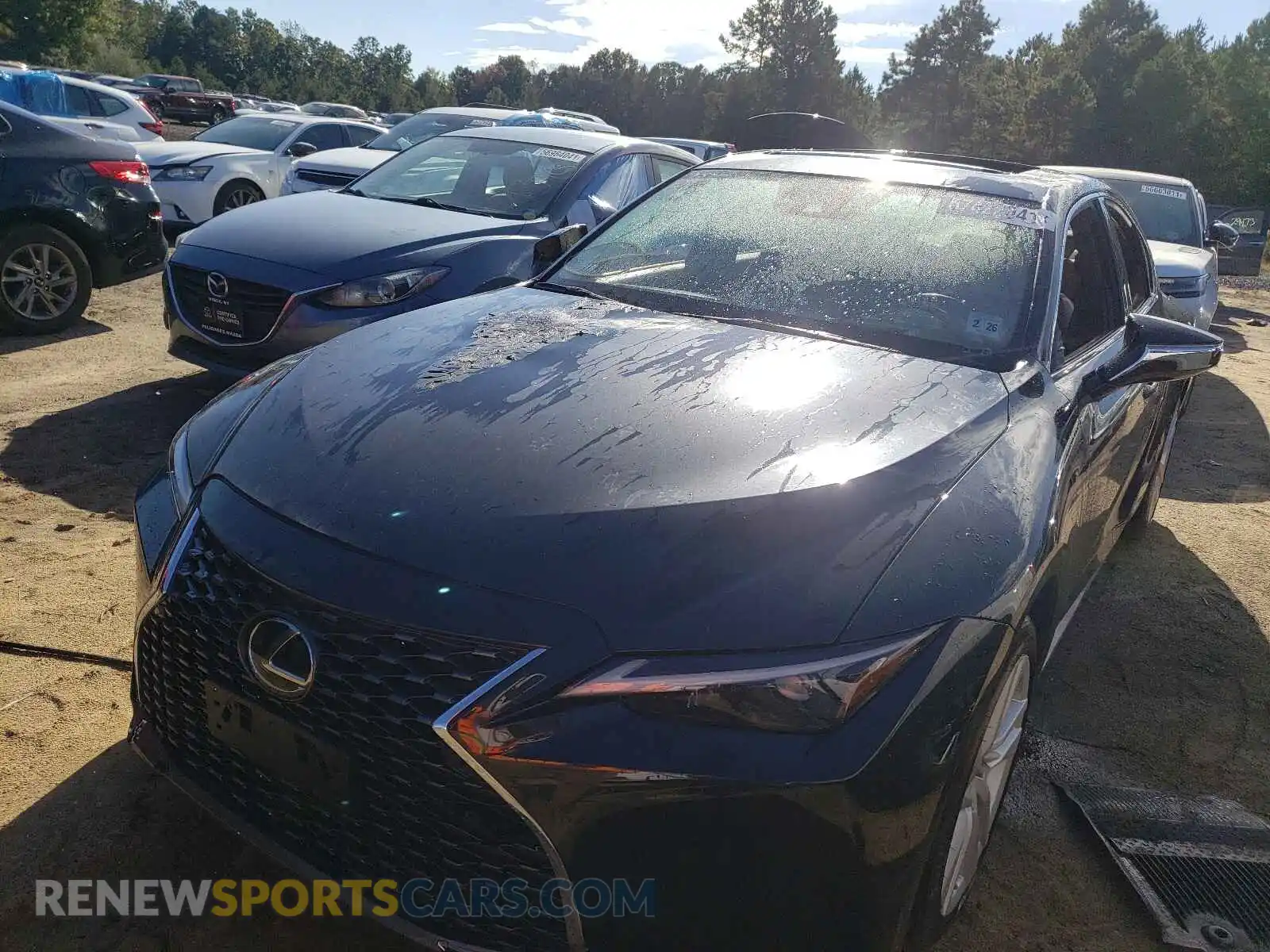 2 Photograph of a damaged car JTHC81F23M5044697 LEXUS IS 2021