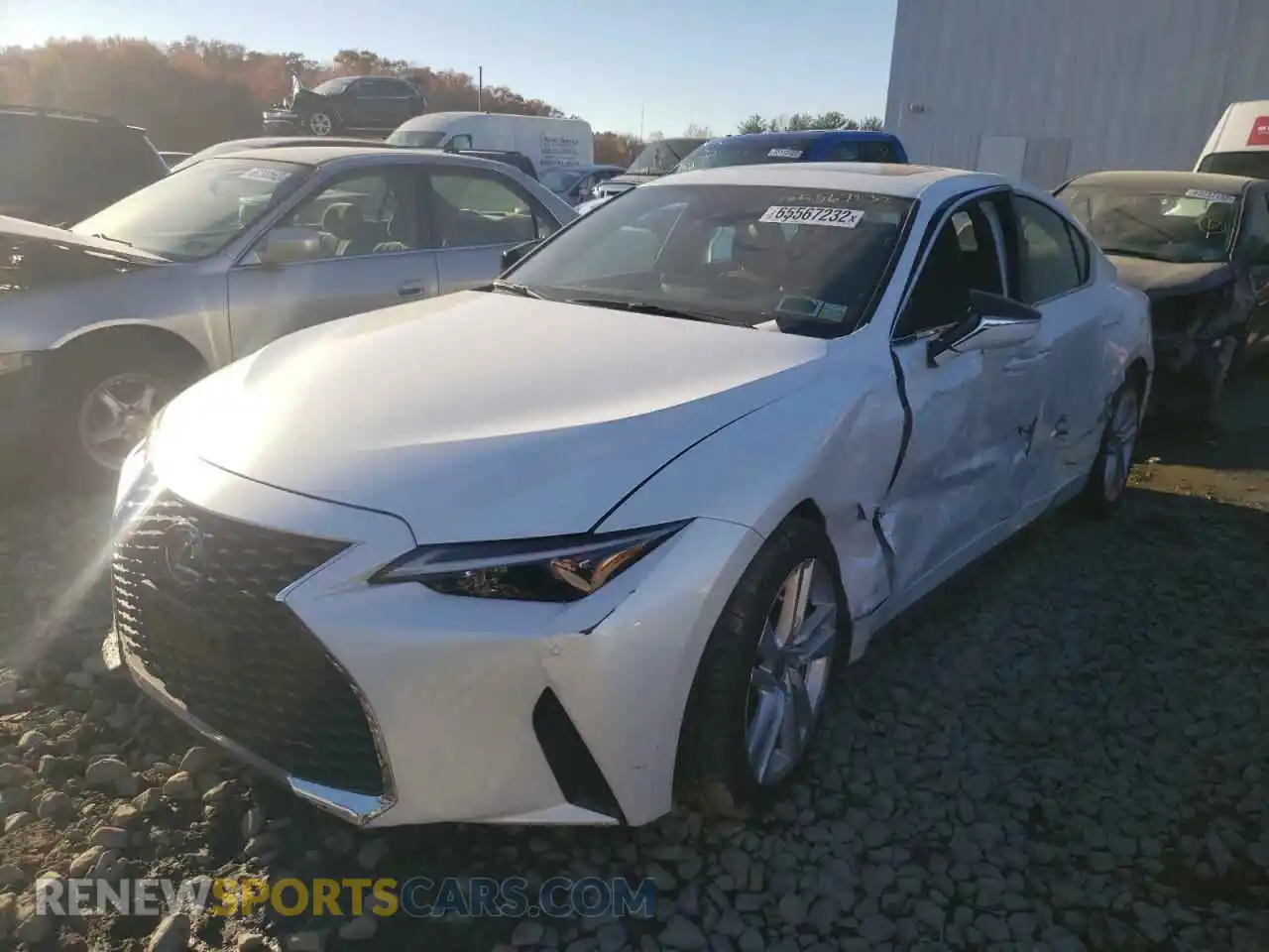 2 Photograph of a damaged car JTHC81F24M5044210 LEXUS IS 2021
