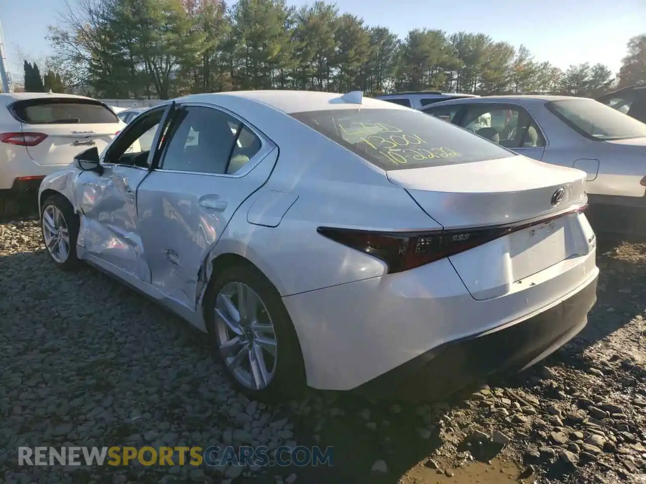 3 Photograph of a damaged car JTHC81F24M5044210 LEXUS IS 2021