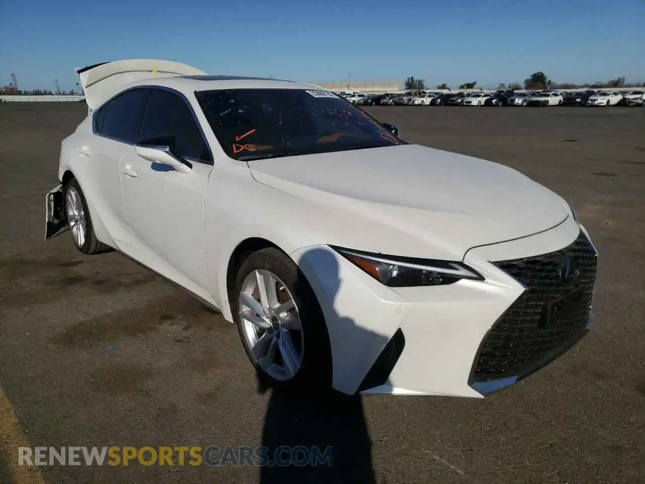 1 Photograph of a damaged car JTHC81F24M5046863 LEXUS IS 2021
