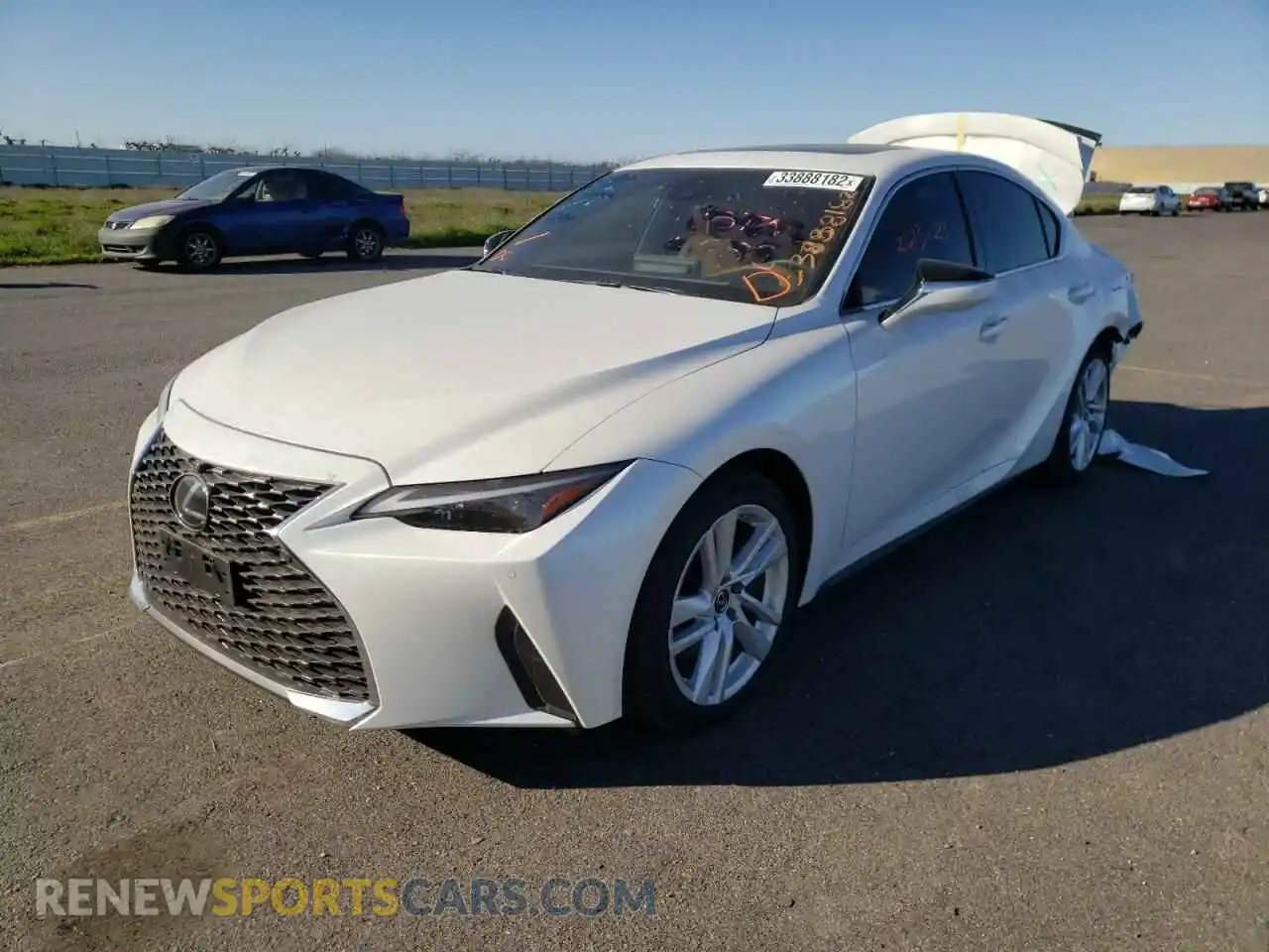 2 Photograph of a damaged car JTHC81F24M5046863 LEXUS IS 2021