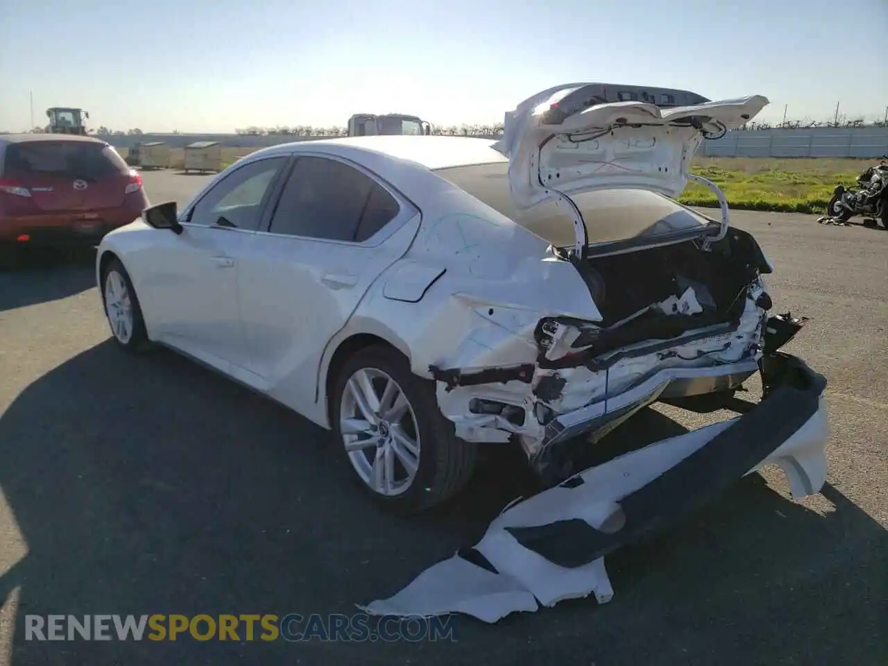 3 Photograph of a damaged car JTHC81F24M5046863 LEXUS IS 2021