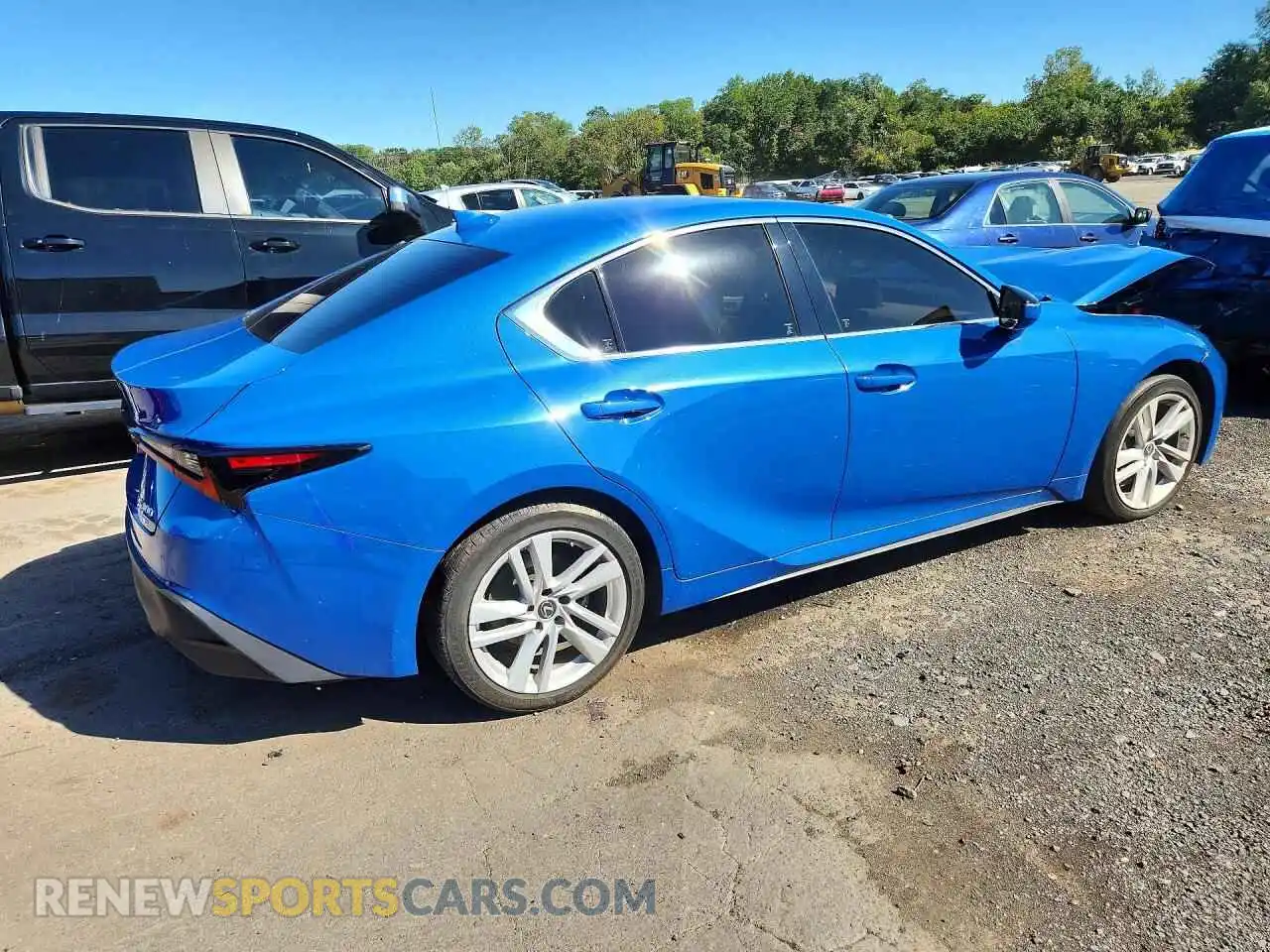3 Фотография поврежденного автомобиля JTHC81F25M5047519 LEXUS IS 2021