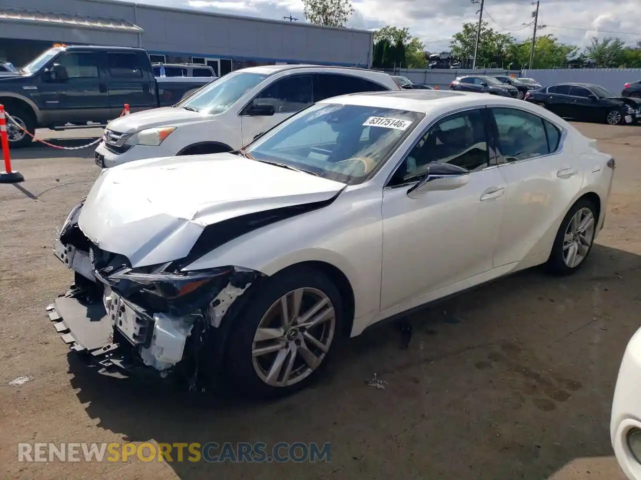 1 Photograph of a damaged car JTHC81F29M5045319 LEXUS IS 2021