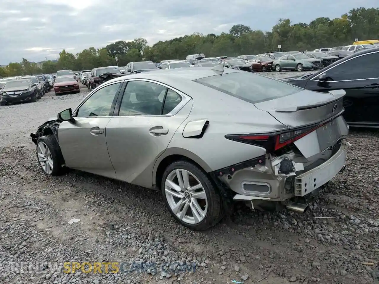 2 Photograph of a damaged car JTHCA1D20M5114714 LEXUS IS 2021
