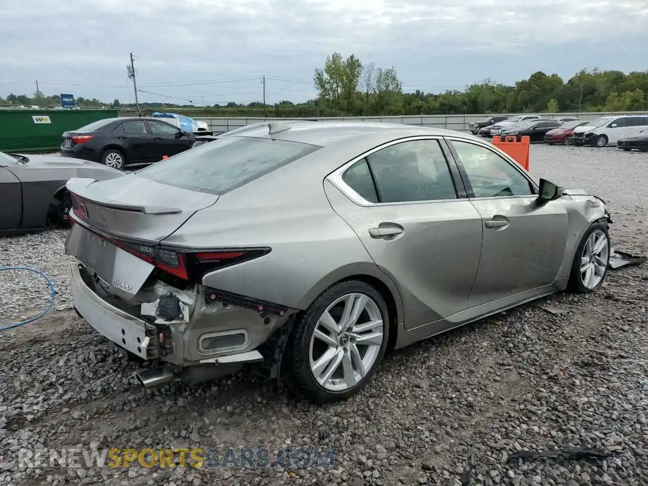 3 Photograph of a damaged car JTHCA1D20M5114714 LEXUS IS 2021