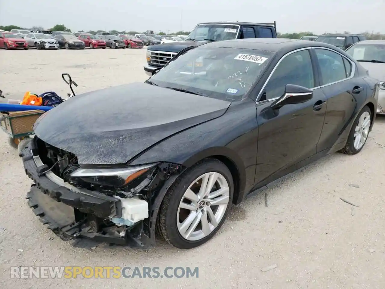 2 Photograph of a damaged car JTHCA1D20M5115619 LEXUS IS 2021