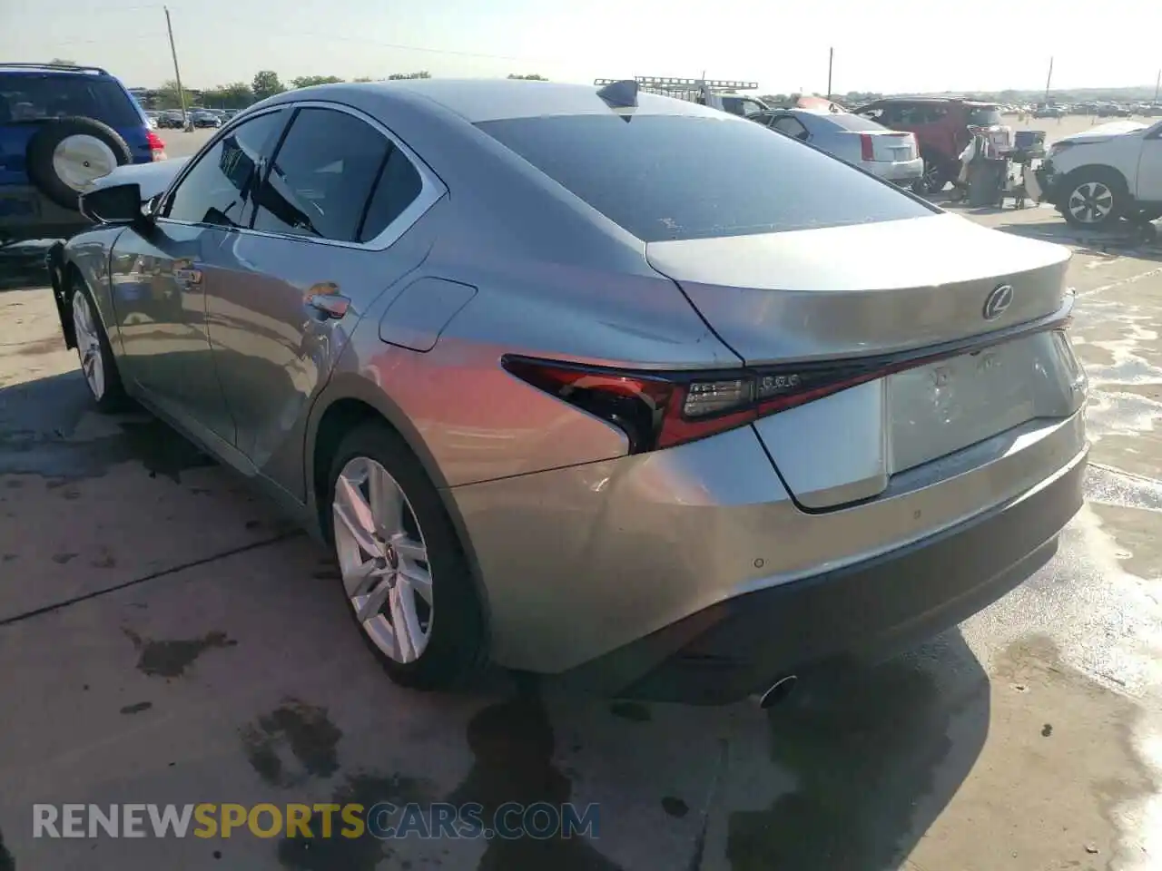 3 Photograph of a damaged car JTHCA1D20M5115636 LEXUS IS 2021