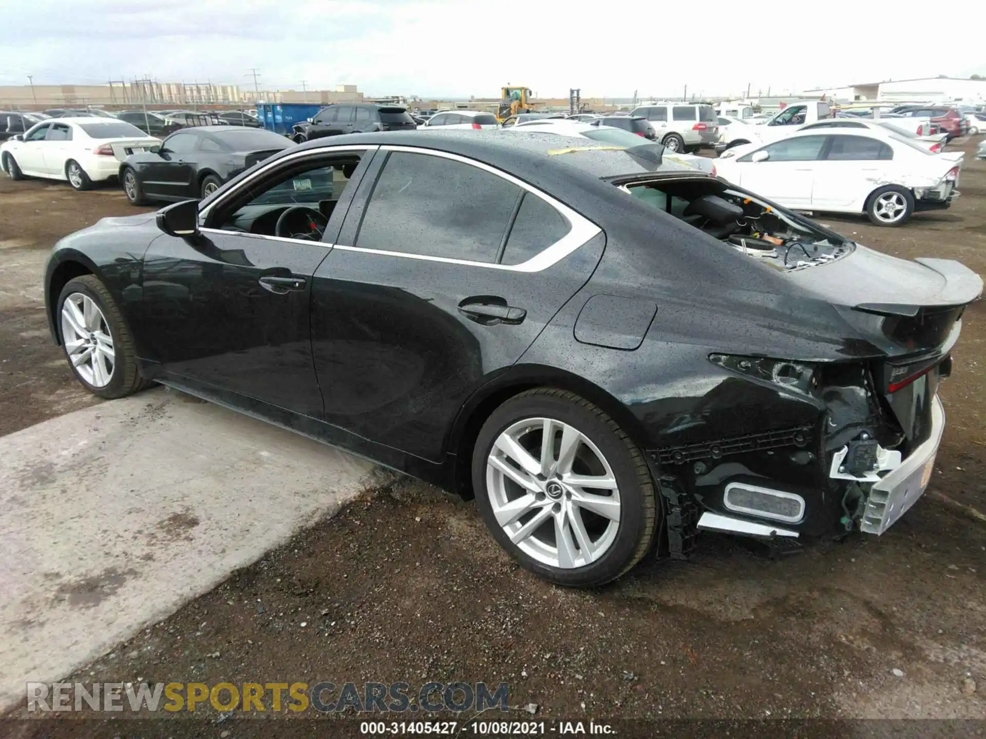 3 Фотография поврежденного автомобиля JTHCA1D21M5109408 LEXUS IS 2021