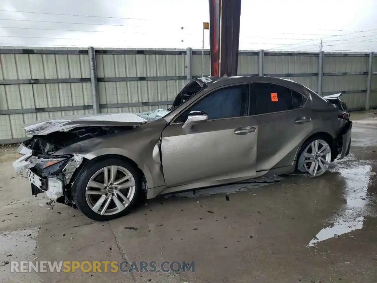 1 Photograph of a damaged car JTHCA1D21M5113278 LEXUS IS 2021