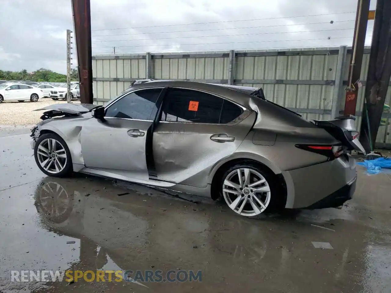 2 Photograph of a damaged car JTHCA1D21M5113278 LEXUS IS 2021