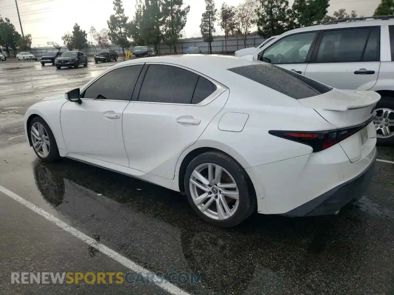 2 Photograph of a damaged car JTHCA1D21M5114222 LEXUS IS 2021