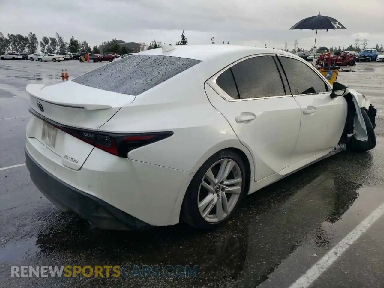3 Photograph of a damaged car JTHCA1D21M5114222 LEXUS IS 2021