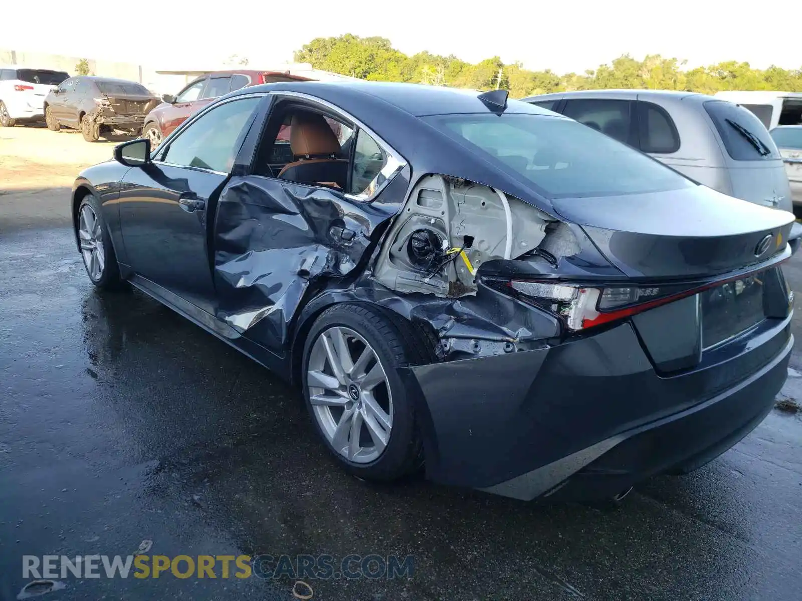 3 Photograph of a damaged car JTHCA1D21M5115256 LEXUS IS 2021