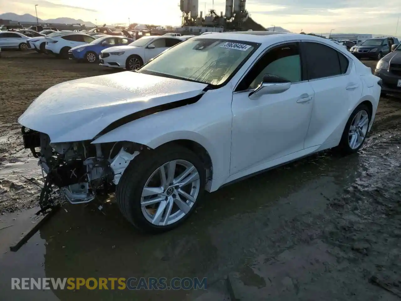 1 Photograph of a damaged car JTHCA1D22M5110549 LEXUS IS 2021