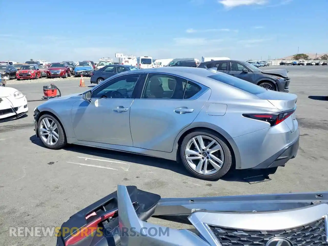 2 Photograph of a damaged car JTHCA1D22M5113600 LEXUS IS 2021