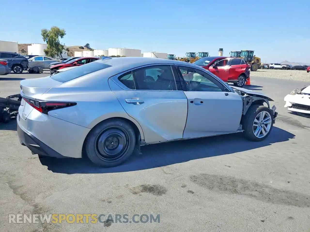 3 Photograph of a damaged car JTHCA1D22M5113600 LEXUS IS 2021