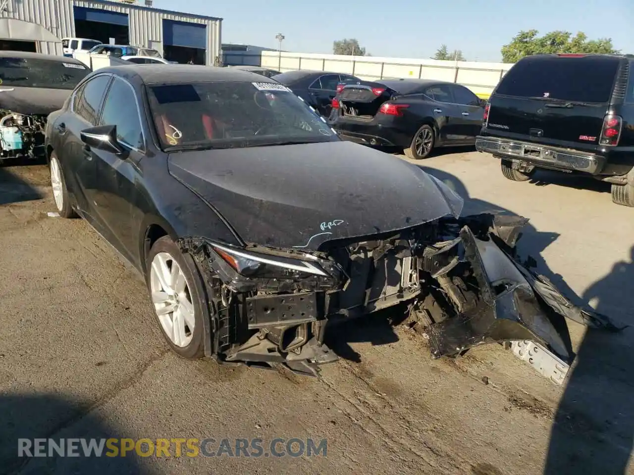 1 fotografías del automóvil dañado JTHCA1D23M5115436 LEXUS IS 2021