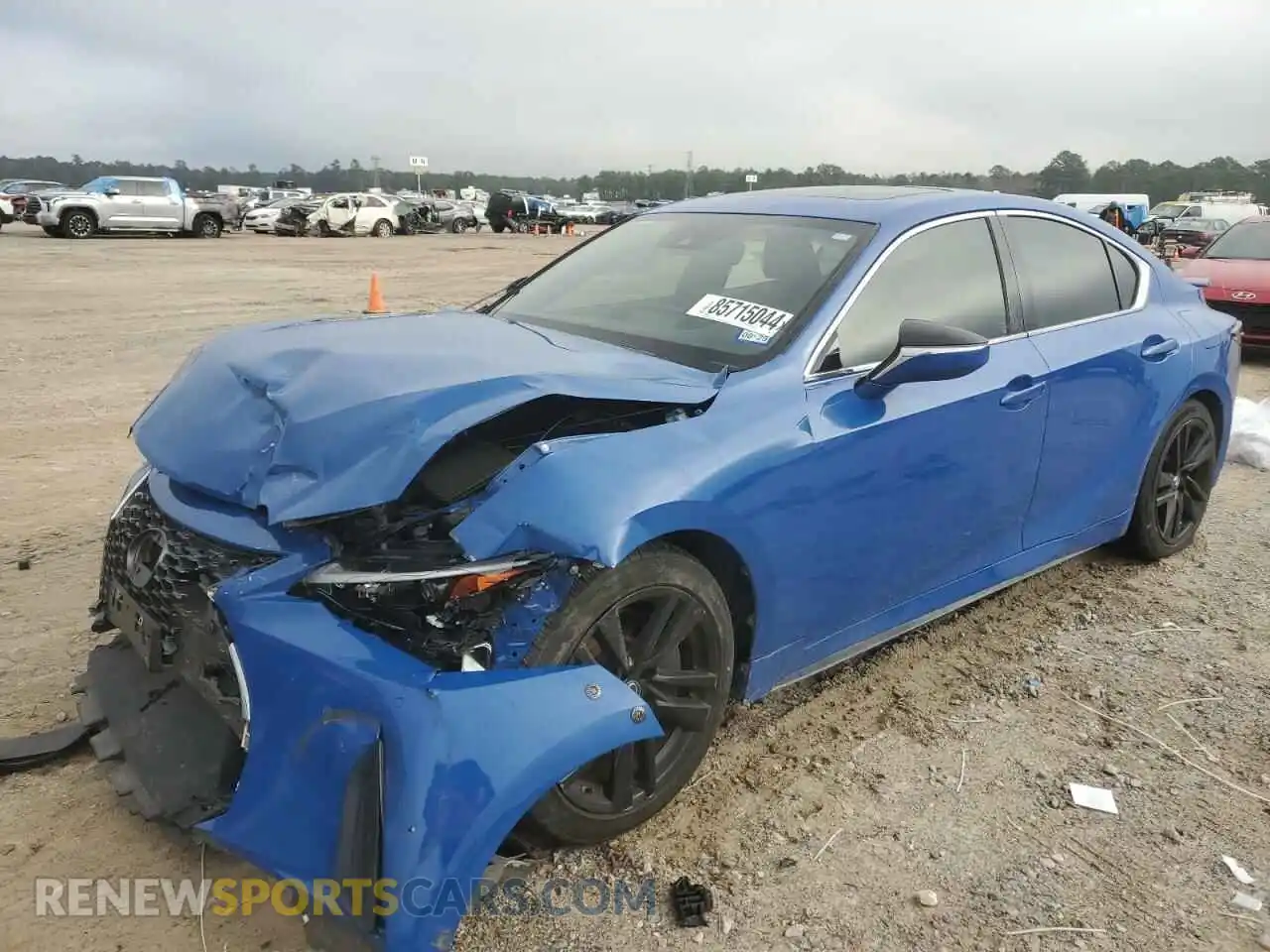 1 Photograph of a damaged car JTHCA1D23M5115646 LEXUS IS 2021