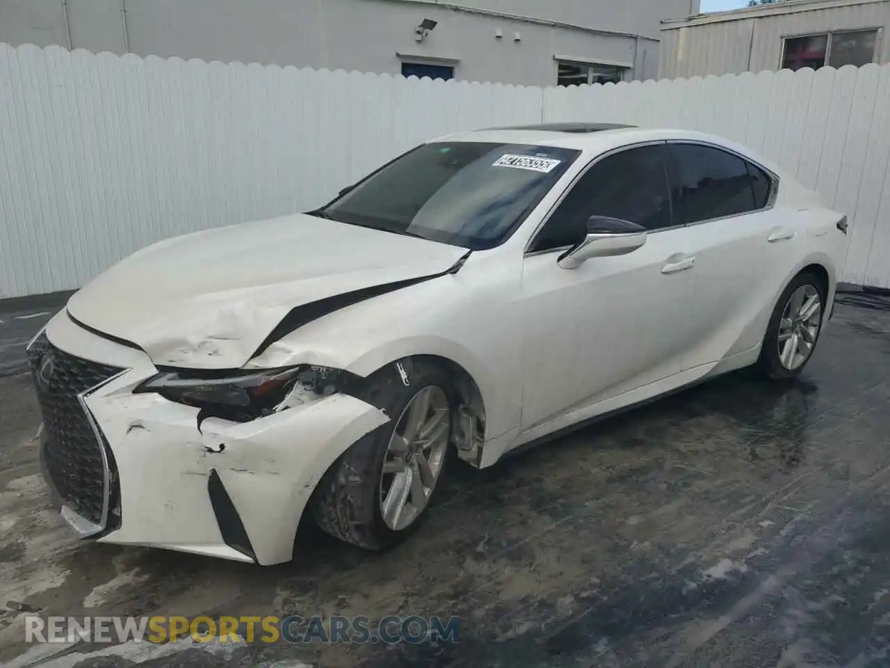 1 Photograph of a damaged car JTHCA1D24M5115025 LEXUS IS 2021