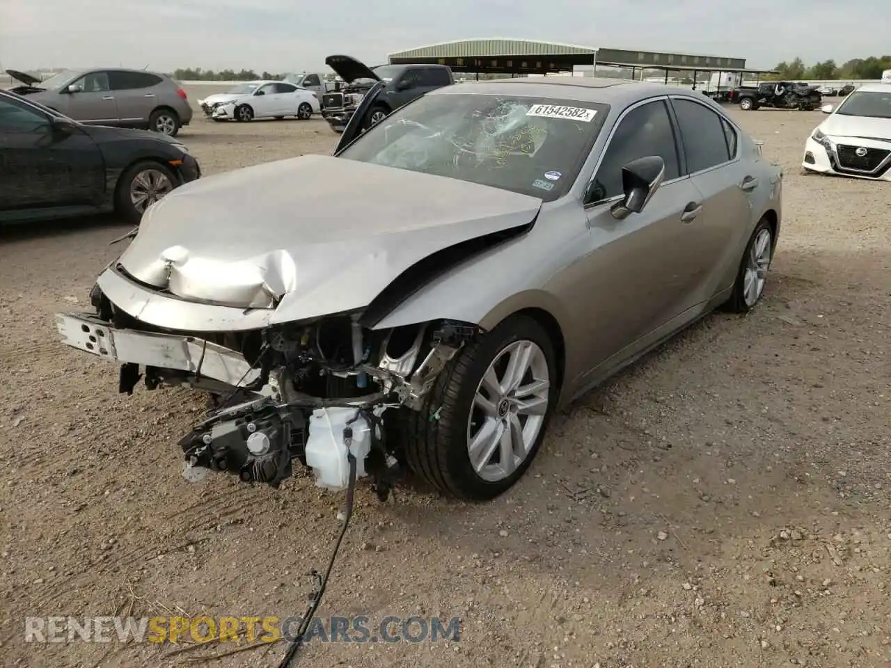 2 Photograph of a damaged car JTHCA1D24M5115459 LEXUS IS 2021