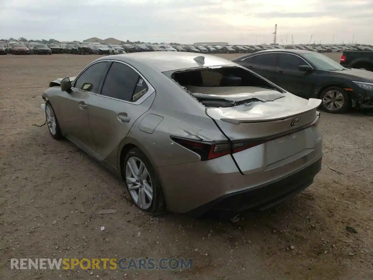 3 Photograph of a damaged car JTHCA1D24M5115459 LEXUS IS 2021