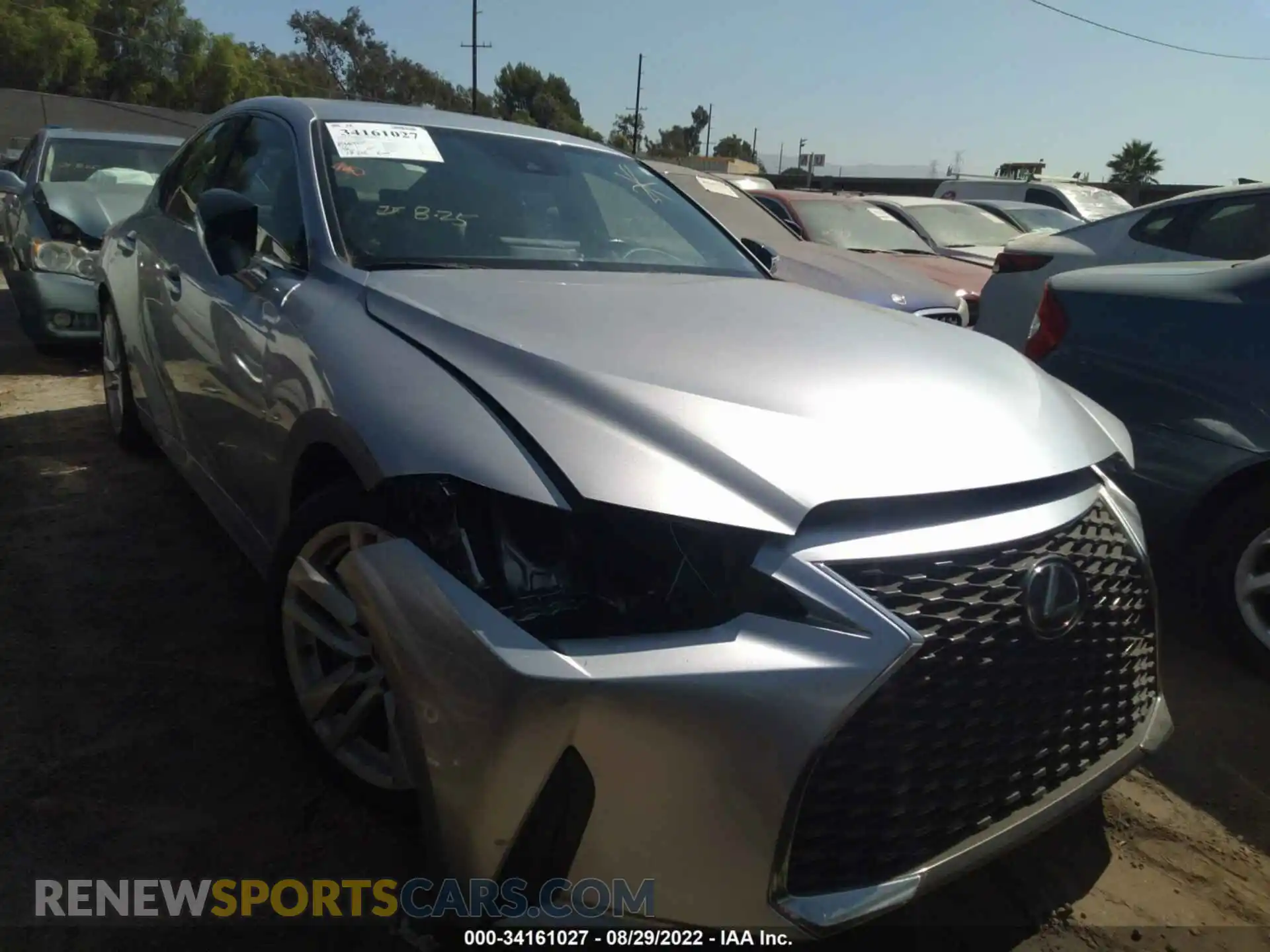 1 Photograph of a damaged car JTHCA1D25M5111971 LEXUS IS 2021