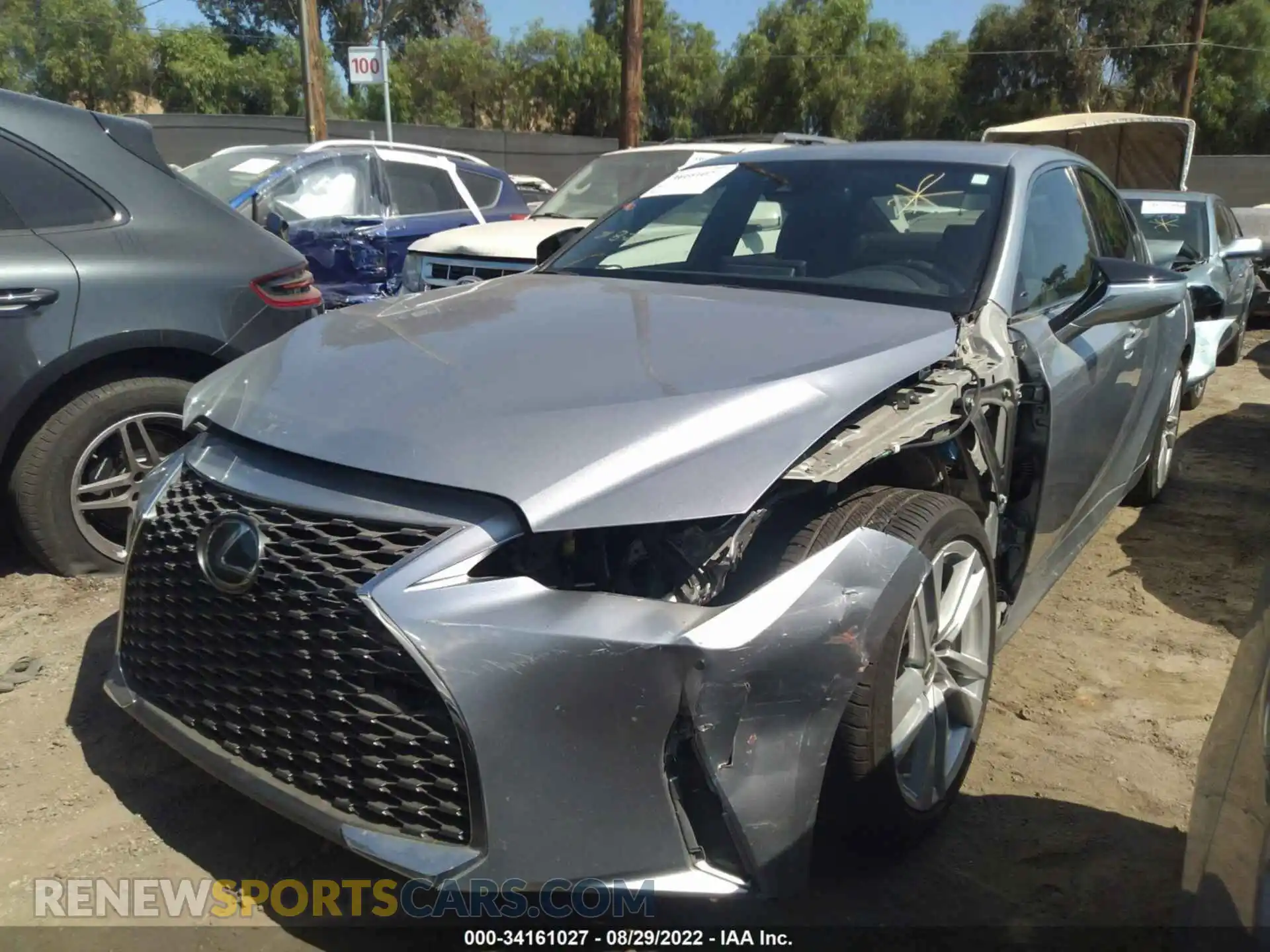 2 Photograph of a damaged car JTHCA1D25M5111971 LEXUS IS 2021