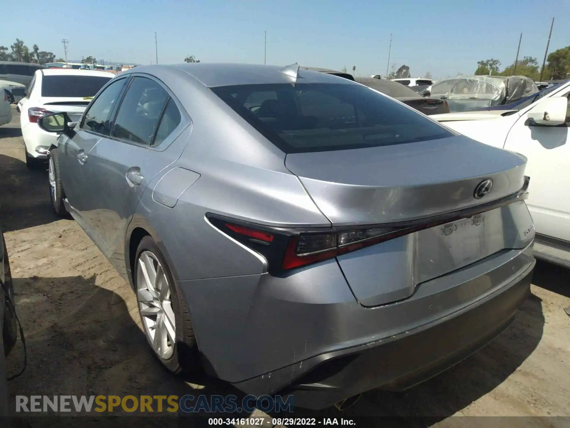 3 Photograph of a damaged car JTHCA1D25M5111971 LEXUS IS 2021