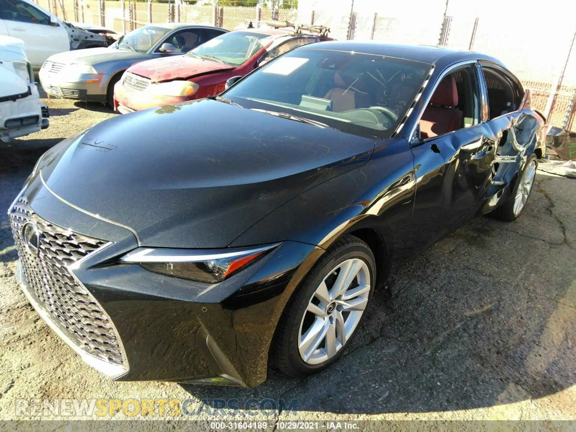 2 Photograph of a damaged car JTHCA1D25M5117334 LEXUS IS 2021