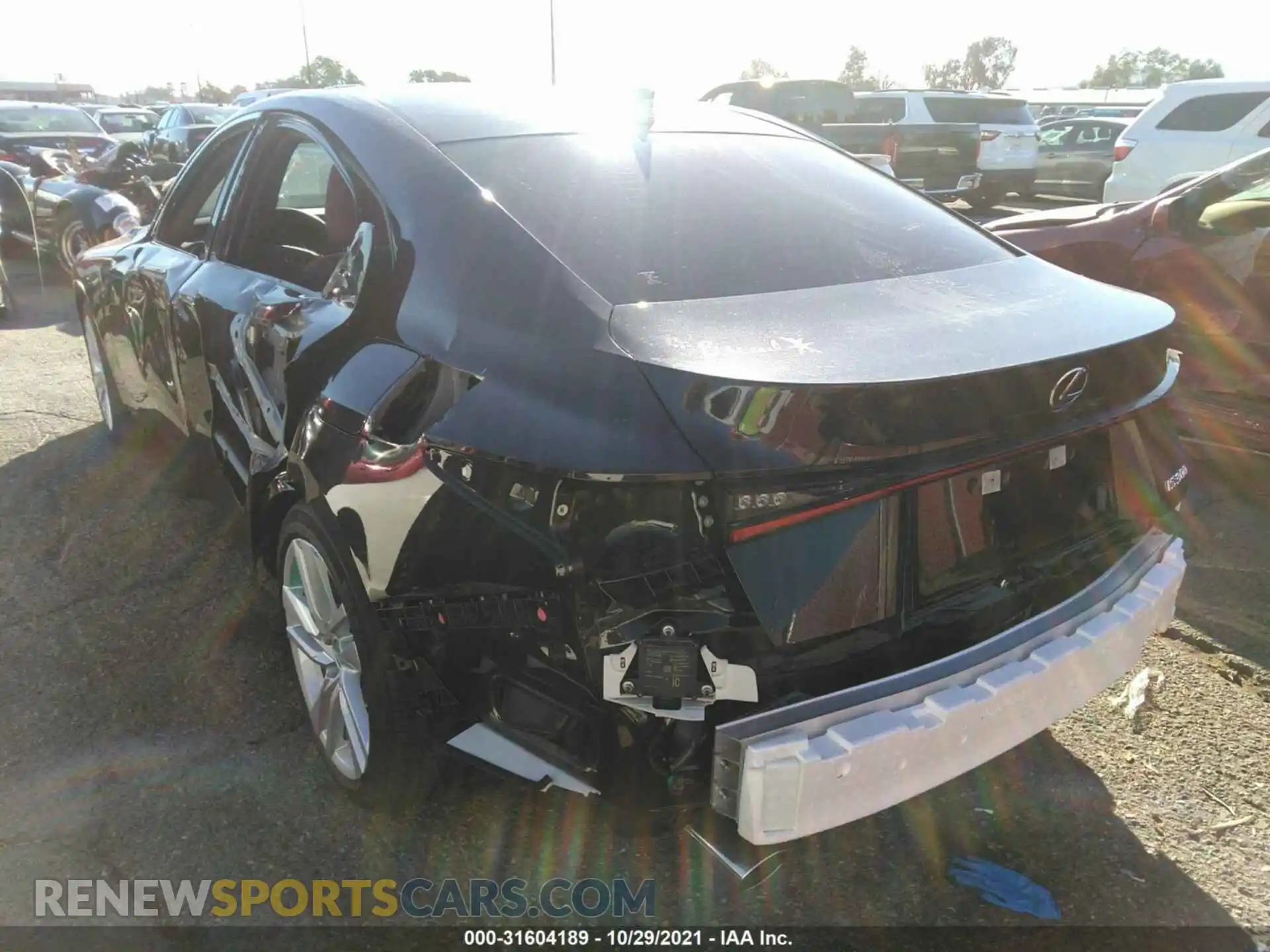 3 Photograph of a damaged car JTHCA1D25M5117334 LEXUS IS 2021