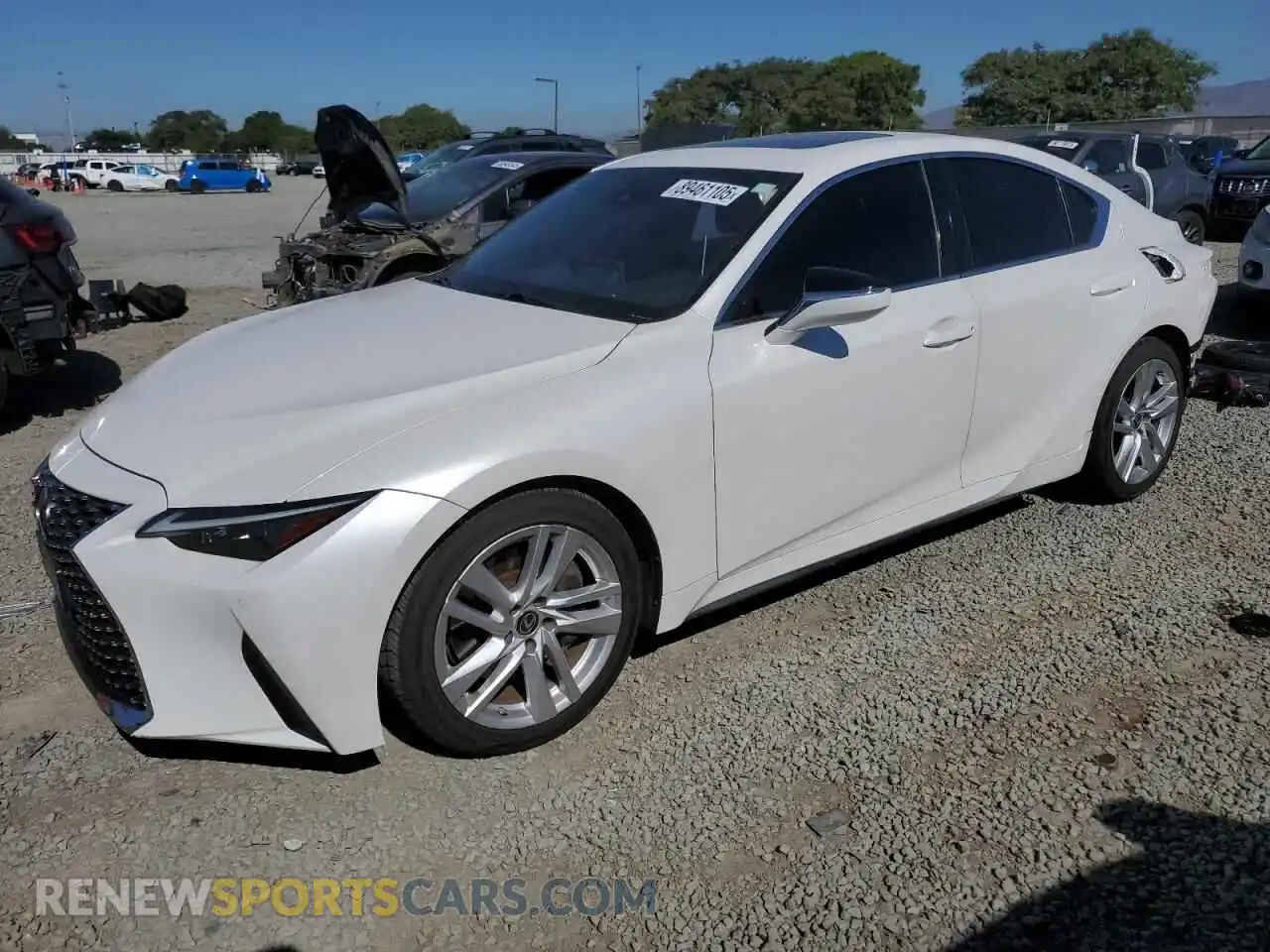 1 Photograph of a damaged car JTHCA1D26M5111574 LEXUS IS 2021