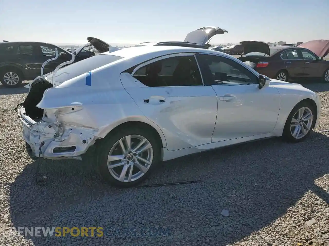 3 Photograph of a damaged car JTHCA1D26M5111574 LEXUS IS 2021