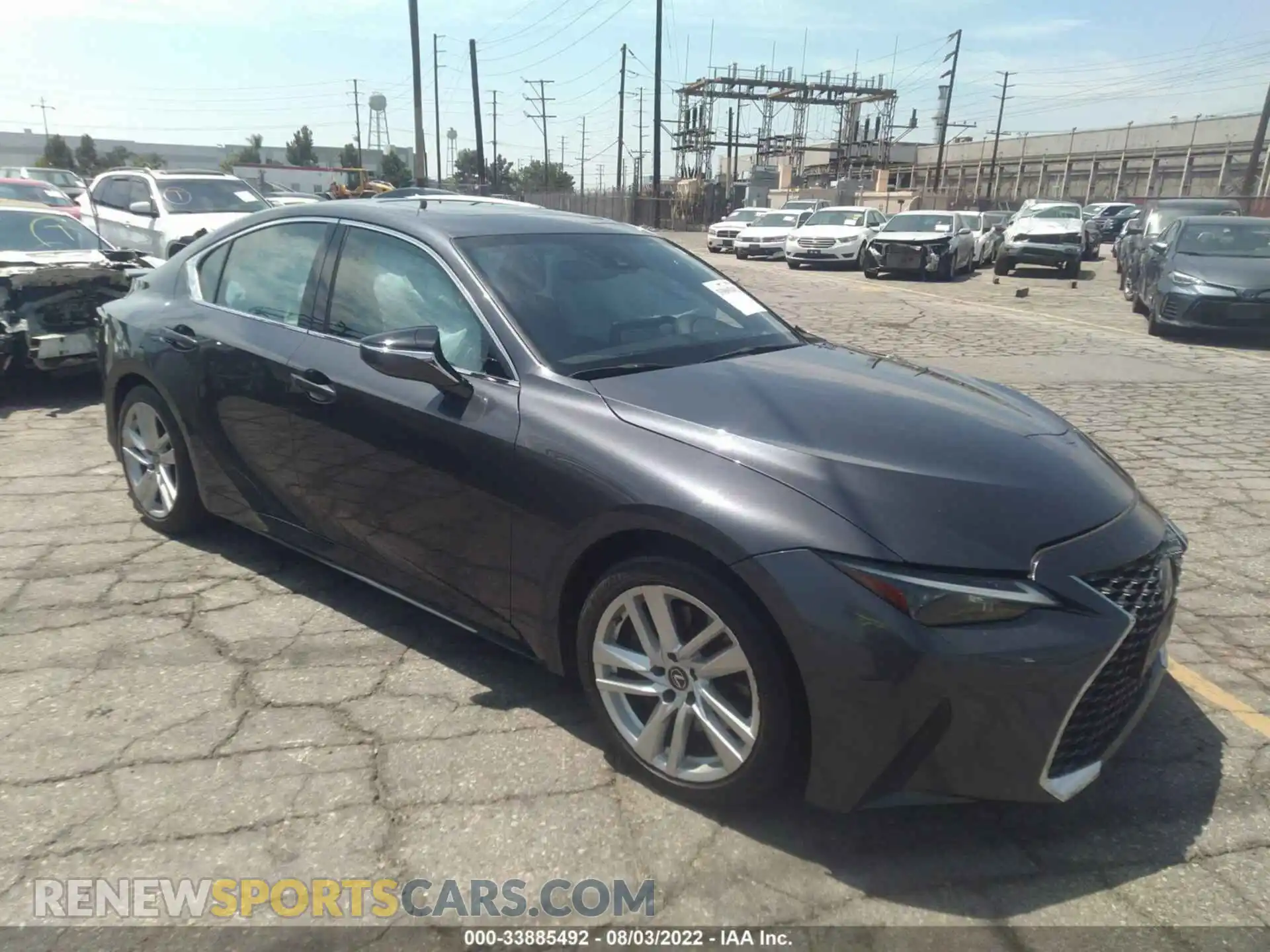 1 Photograph of a damaged car JTHCA1D27M5109381 LEXUS IS 2021