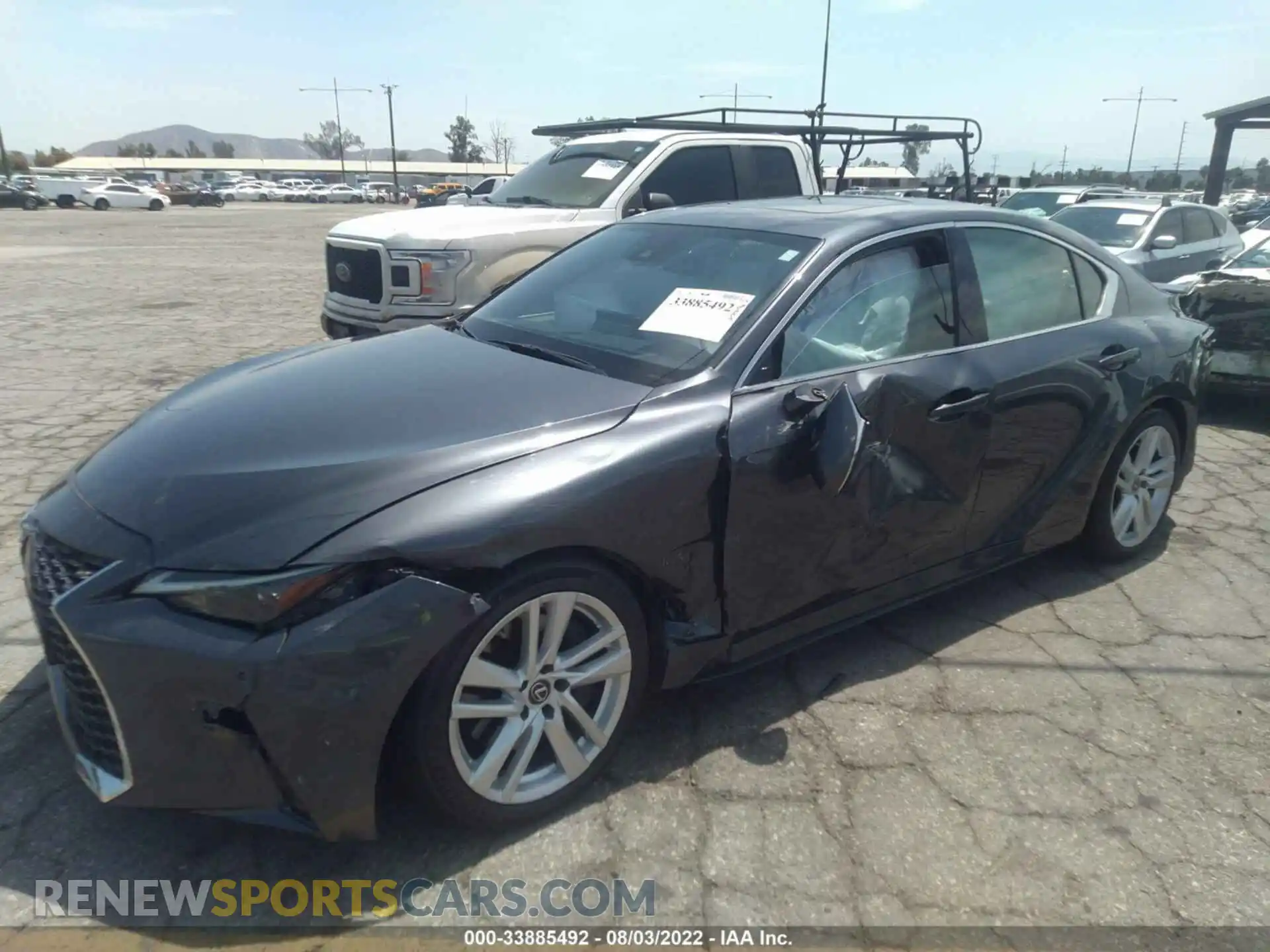 2 Photograph of a damaged car JTHCA1D27M5109381 LEXUS IS 2021