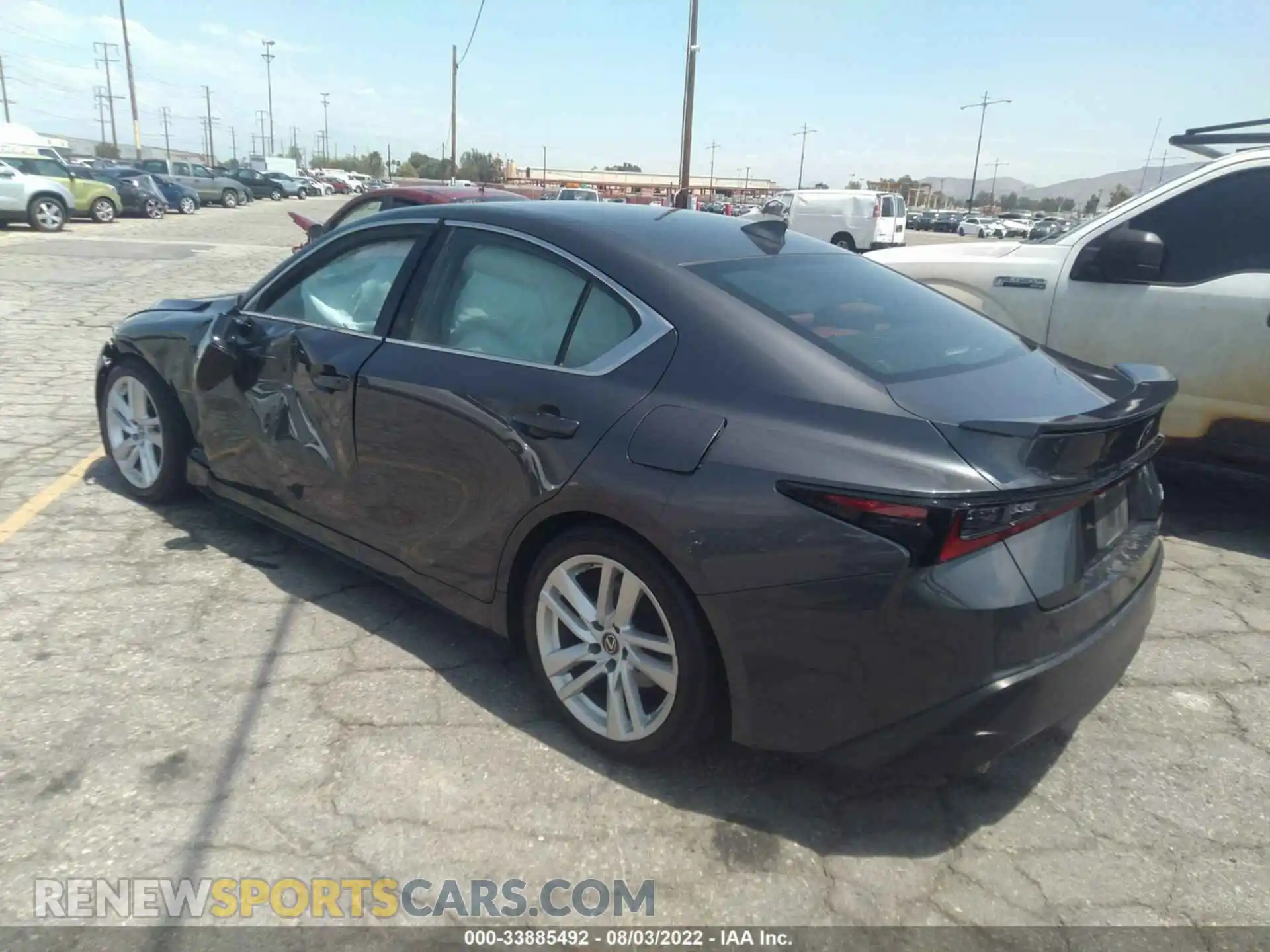 3 Photograph of a damaged car JTHCA1D27M5109381 LEXUS IS 2021