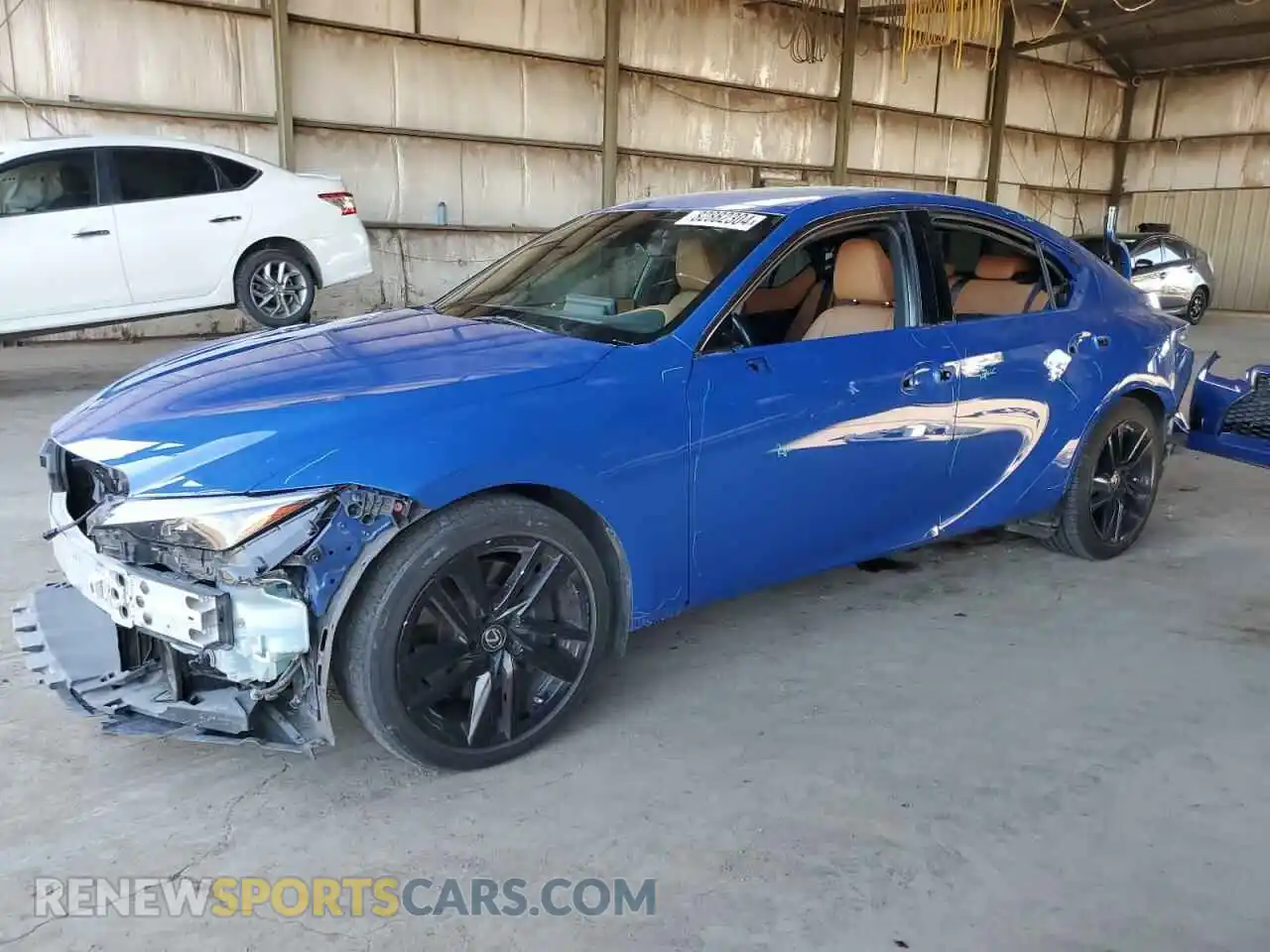 1 Photograph of a damaged car JTHCA1D28M5110832 LEXUS IS 2021