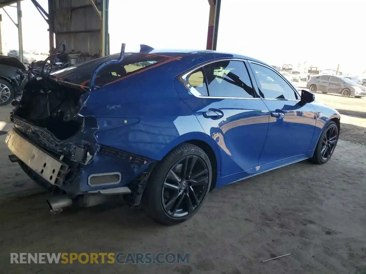3 Photograph of a damaged car JTHCA1D28M5110832 LEXUS IS 2021