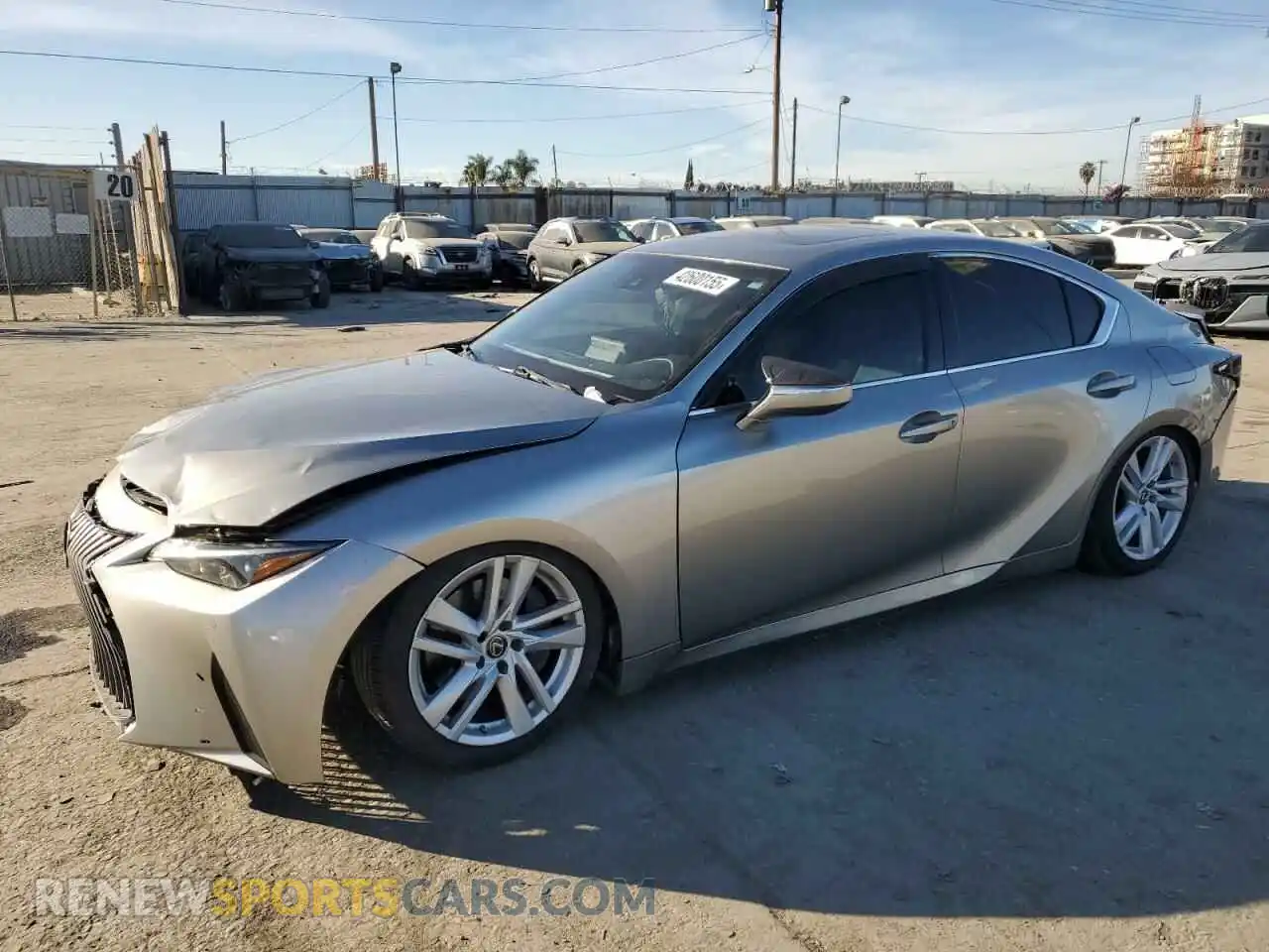 1 Photograph of a damaged car JTHCA1D29M5113500 LEXUS IS 2021
