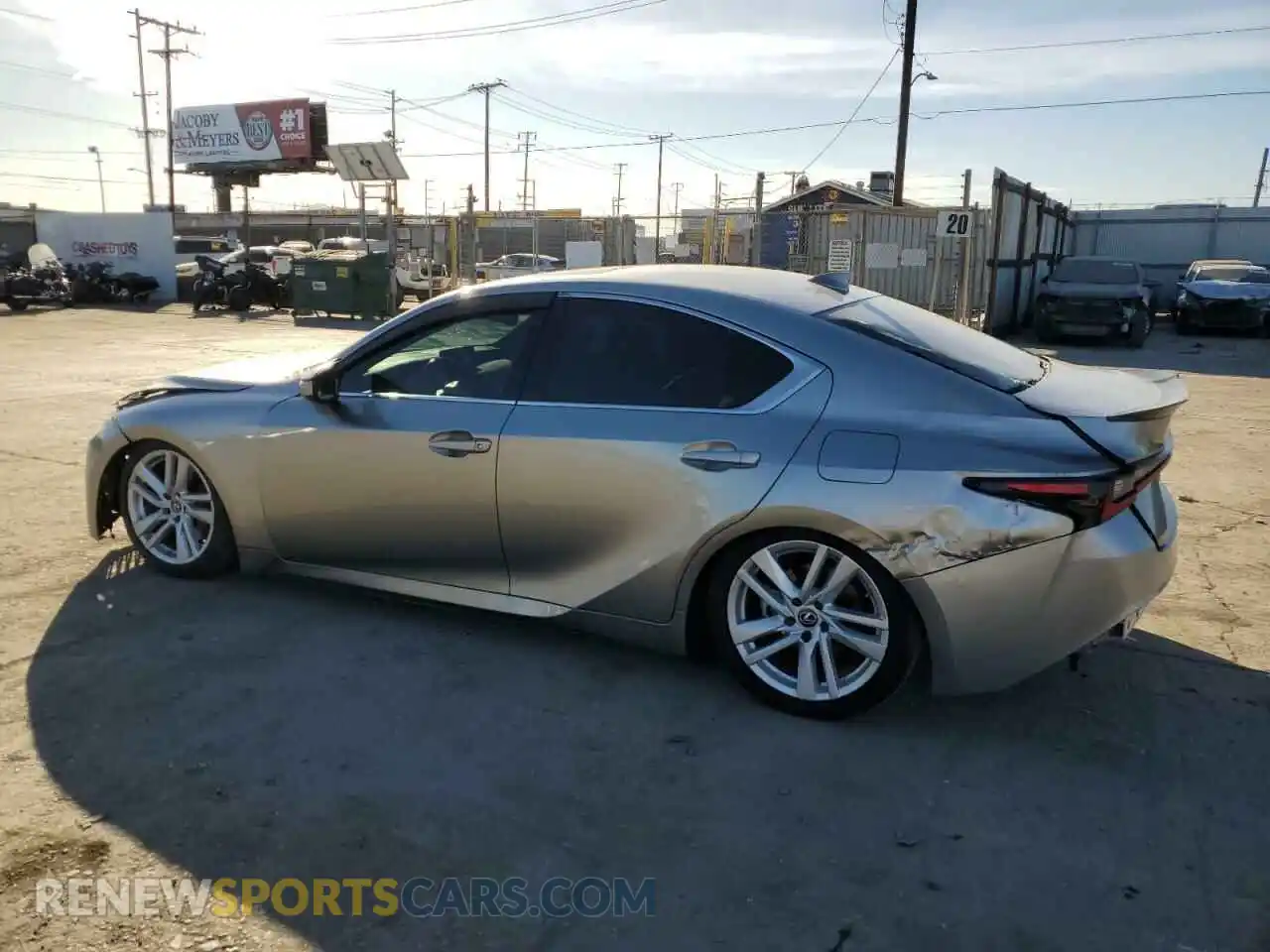 2 Photograph of a damaged car JTHCA1D29M5113500 LEXUS IS 2021