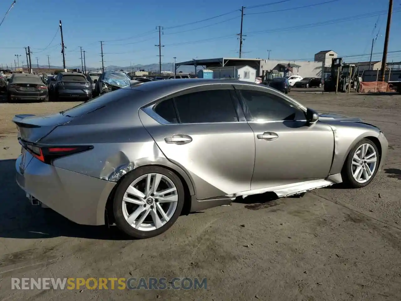 3 Photograph of a damaged car JTHCA1D29M5113500 LEXUS IS 2021