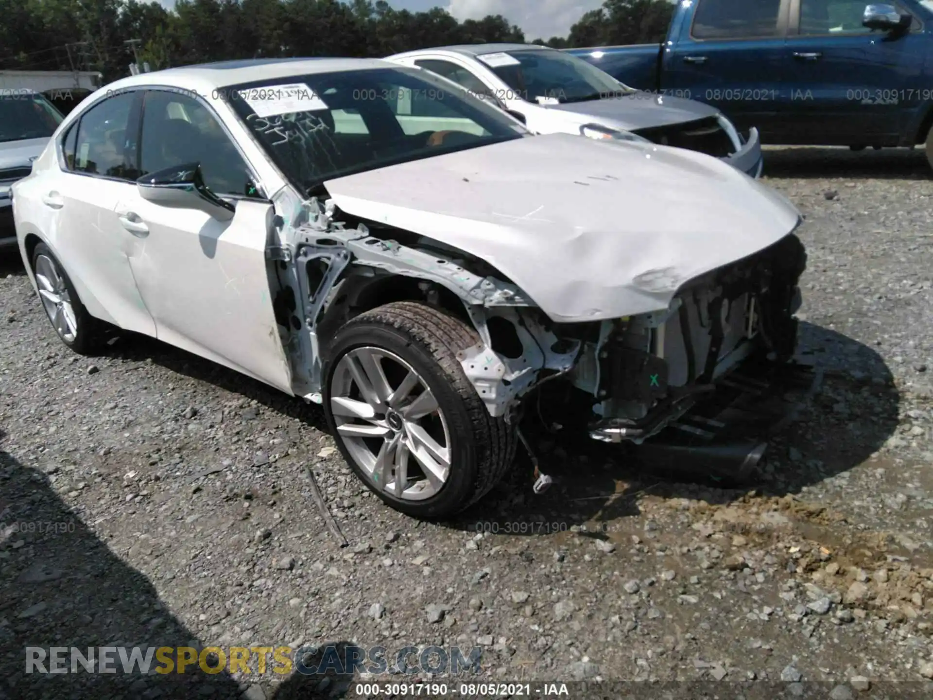 1 Photograph of a damaged car JTHCA1D29M5114808 LEXUS IS 2021