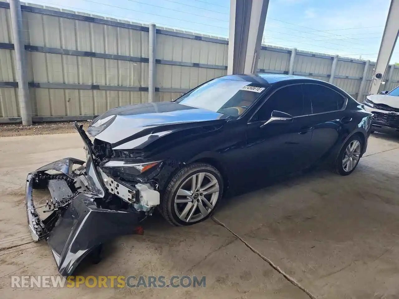 1 Photograph of a damaged car JTHCA1D29M5116557 LEXUS IS 2021