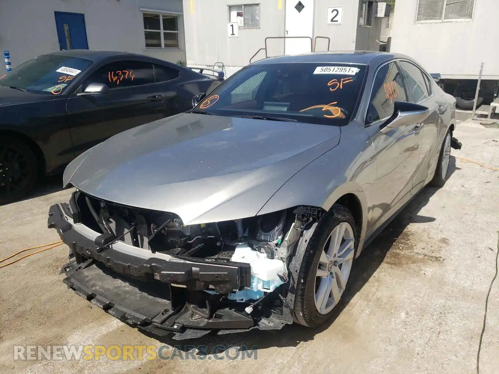 2 Photograph of a damaged car JTHCA1D2XM5110153 LEXUS IS 2021
