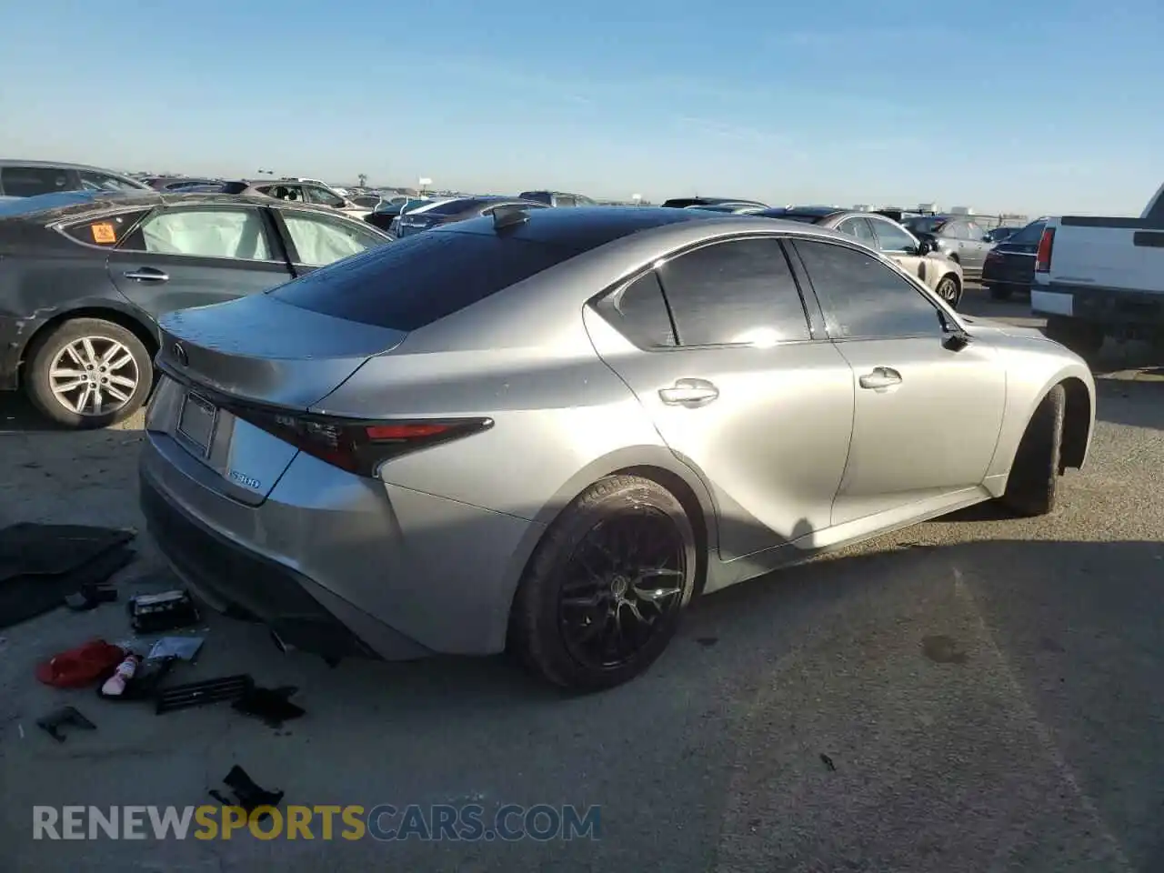 3 Photograph of a damaged car JTHCA1D2XM5116213 LEXUS IS 2021