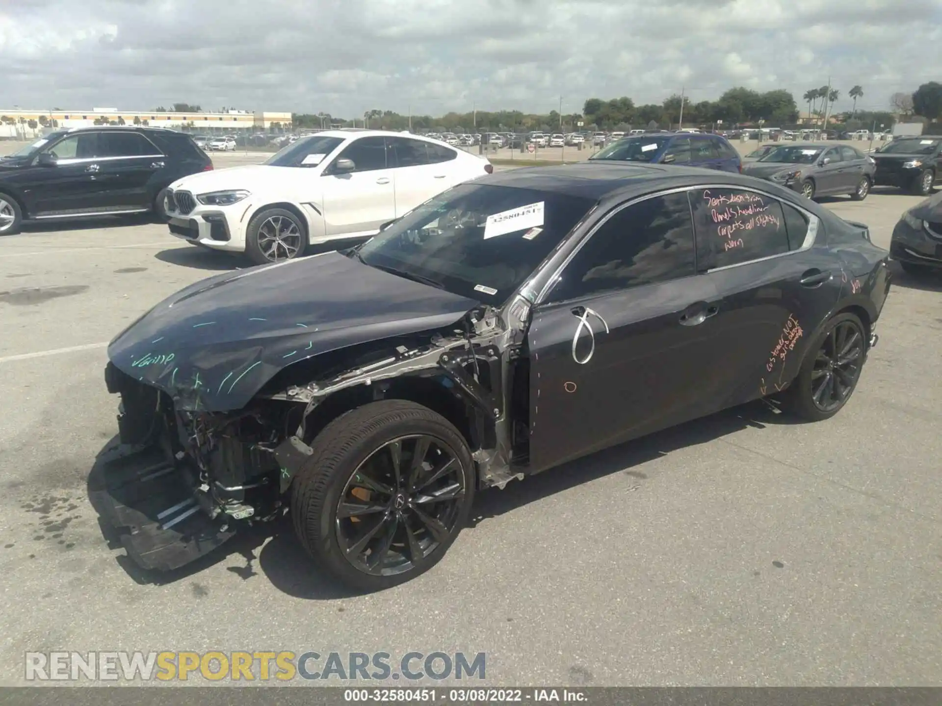 2 Photograph of a damaged car JTHGZ1B20M5045665 LEXUS IS 2021