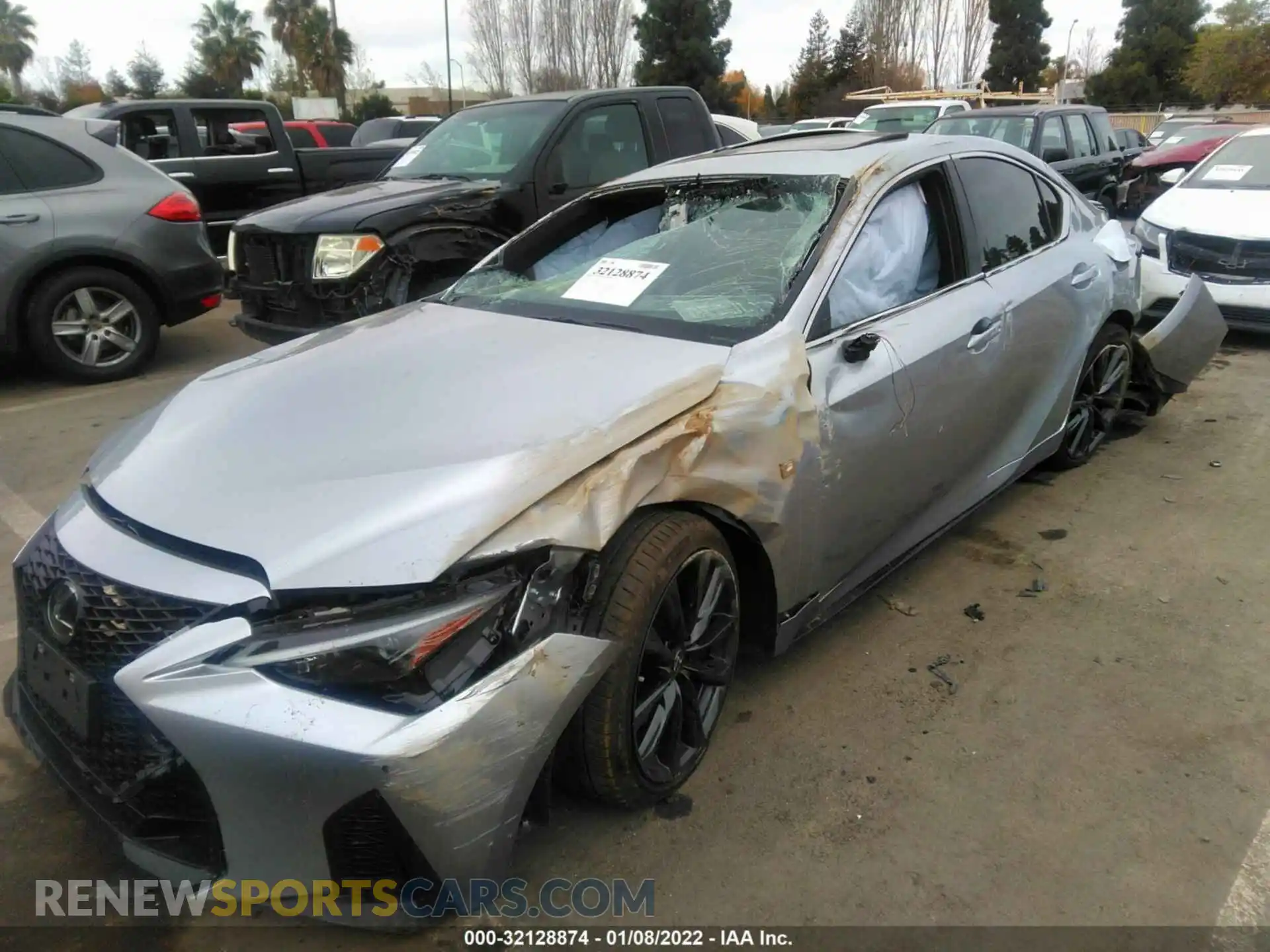 2 Photograph of a damaged car JTHGZ1B20M5047609 LEXUS IS 2021